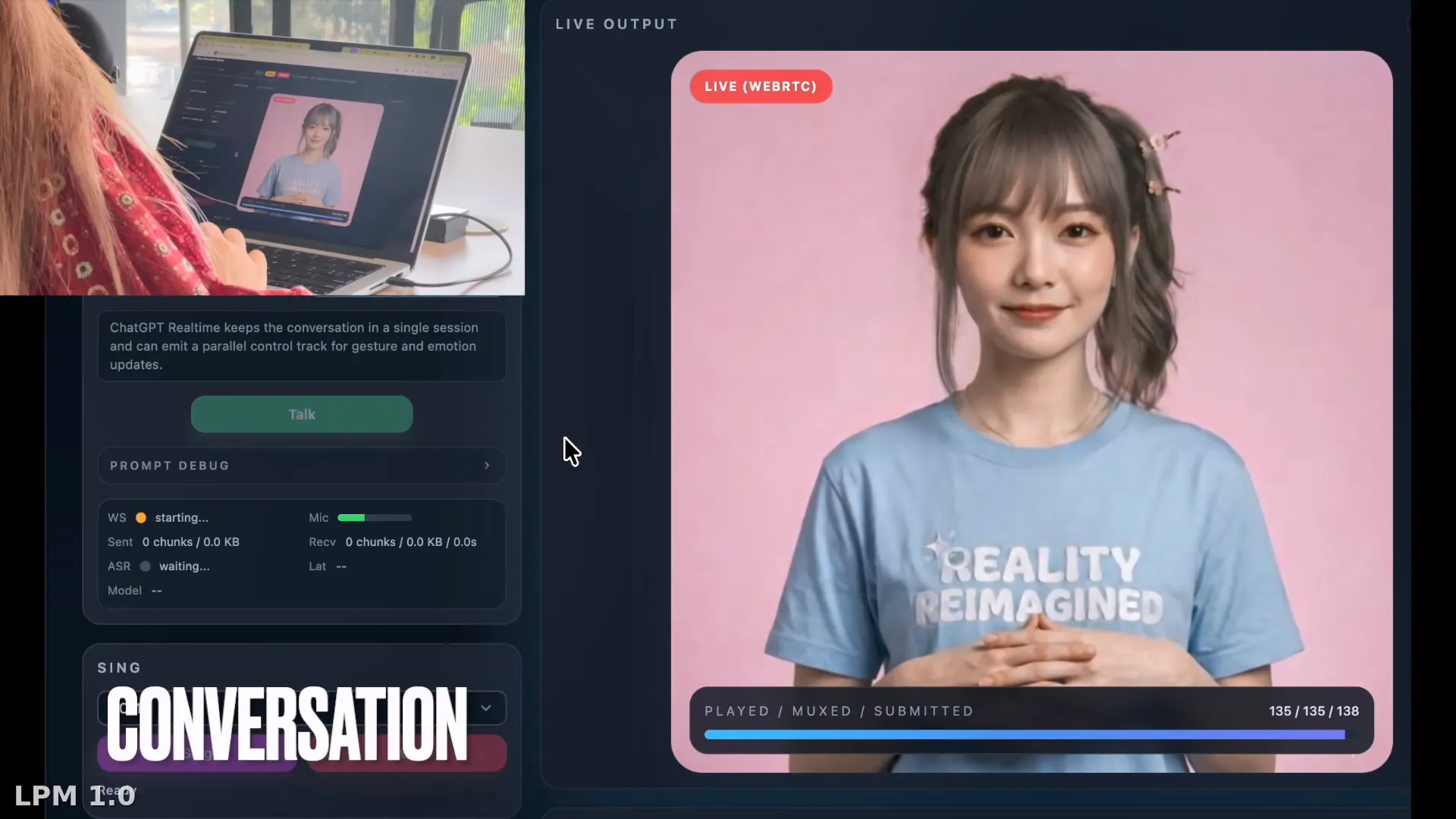 Preview frame for Human-to-Character Interaction